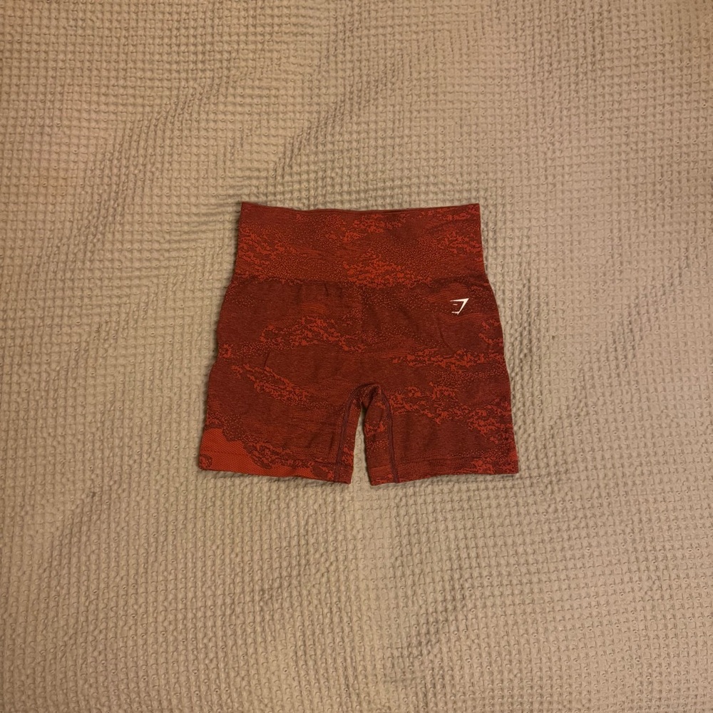 Gymshark Orange Athletic Shorts